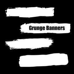 vector template set of grunge banners abstract  backgrounds for promotion