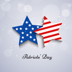 illustration of Patriots Day Background