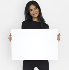 Naklejka premium Studio People Shoot Portrait Isolated