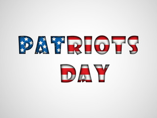 illustration of Patriots Day Background