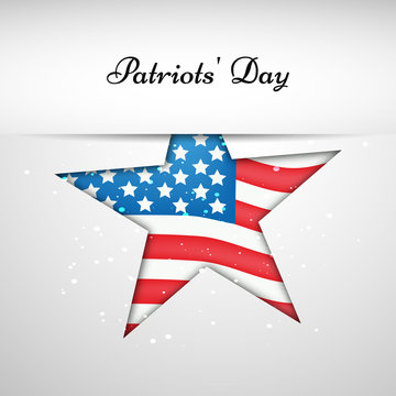 illustration of Patriots Day Background
