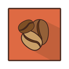 coffee grains icon image design, vector illustration