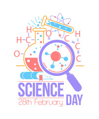 Greeting card National Science Day