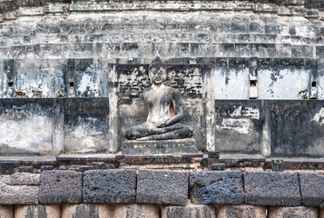 Abandoned Buddha Statue in Old Temple