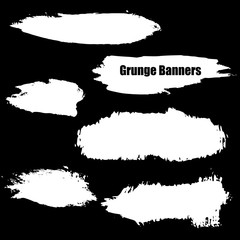 vector template set of grunge banners abstract  backgrounds for promotion