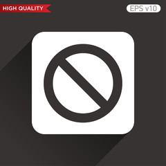 Stop icon. Button with stop icon. Modern UI vector.