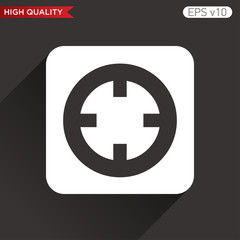 Target icon. Button with target level icon. Modern UI vector.