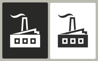Factory - vector icon.