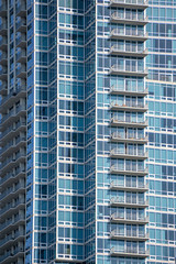 Fototapeta premium modrn skyscraper condominiums buildig in the city