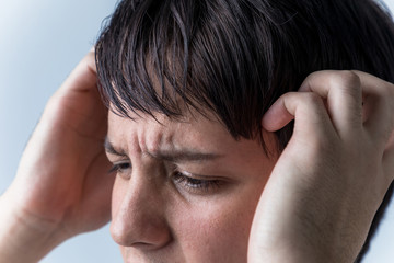 Fototapeta premium young man have a headache