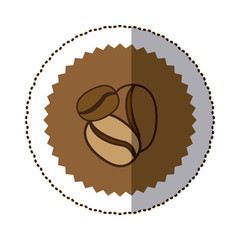 coffee grains icon image design, vector illustration