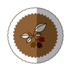 coffee tree icon image design, vector illustration