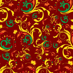 Seamless repeating floral pattern
