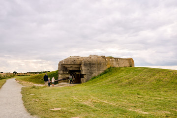 Remains of the Mulberry harbour in Normandy France, Europe