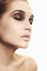 Fototapeta premium beauty face woman with make-up