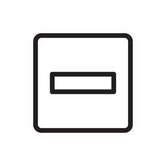 minus icon illustration