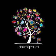 Floral tree for your design