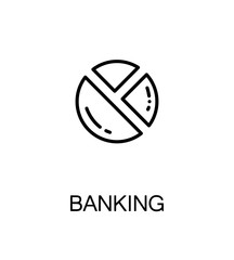 Banking flat icon.