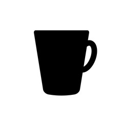 Black coffee cup icon
