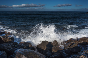 Atlantic ocean at Tenerife island, Spain.