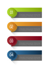 long shadow option banners template