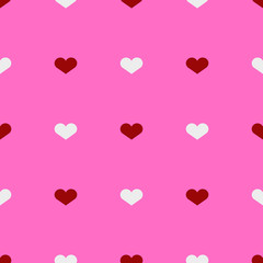 Heart red and white pattern vector eps 10 background