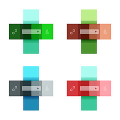 Vector blank stripes and lines infographics templates