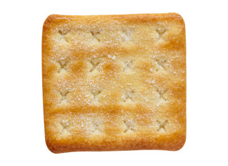 sugar coated crackers isolated on white background
