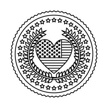 Symbol american seal sign icon, vector illustration