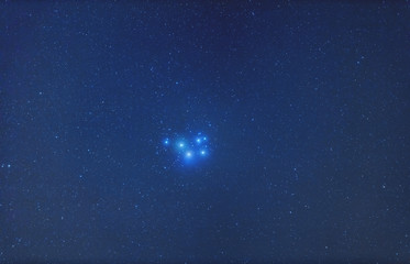 Milky way stars on a dark sky.