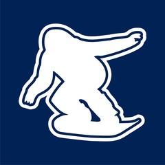 Snowboard Icon - vector Illustration