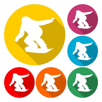 Snowboard Icon - vector Illustration