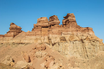 Fototapeta premium Charyn Canyon in Kazakhstan. The Valley of Castles