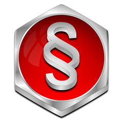 Law paragraph button - 3D illustration