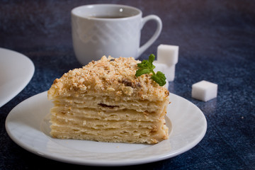 A piece of cake napoleon homemade