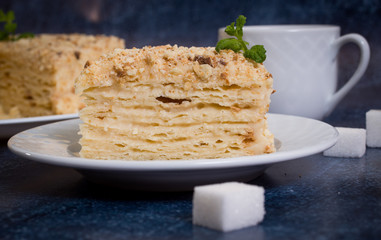 A piece of cake napoleon homemade