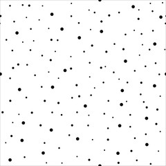 Geometric  monochrome abstract seamless pattern with dot