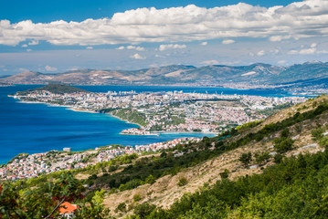 Fototapeta na wymiar Split, Croatia - view from Old Podstrana
