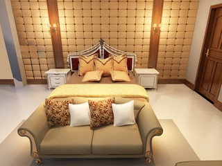 rendering bed room,so comfortable.