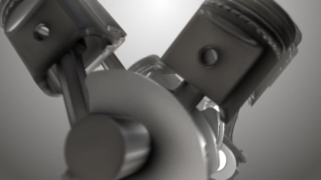 Close-up Piston animation