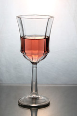 wine splashing in a glass