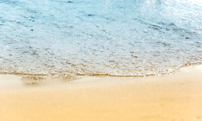 Wave at the seaside. Natural background.