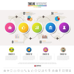 Timeline Infographics Design Template