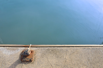 boat moored at the harbor