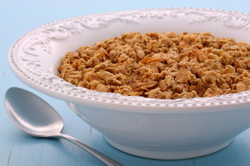 Delicious muesli breakfast