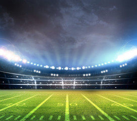 Fototapeta na wymiar american football stadium 3D.