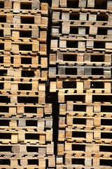 wood in a lumberyard