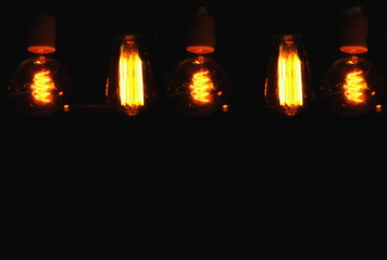 light of five  tungsten lamp