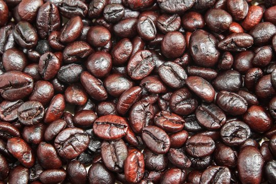 roasted coffee beans, can be used as a background