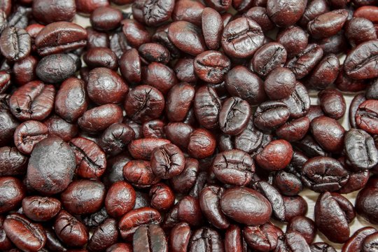 roasted coffee beans, can be used as a background